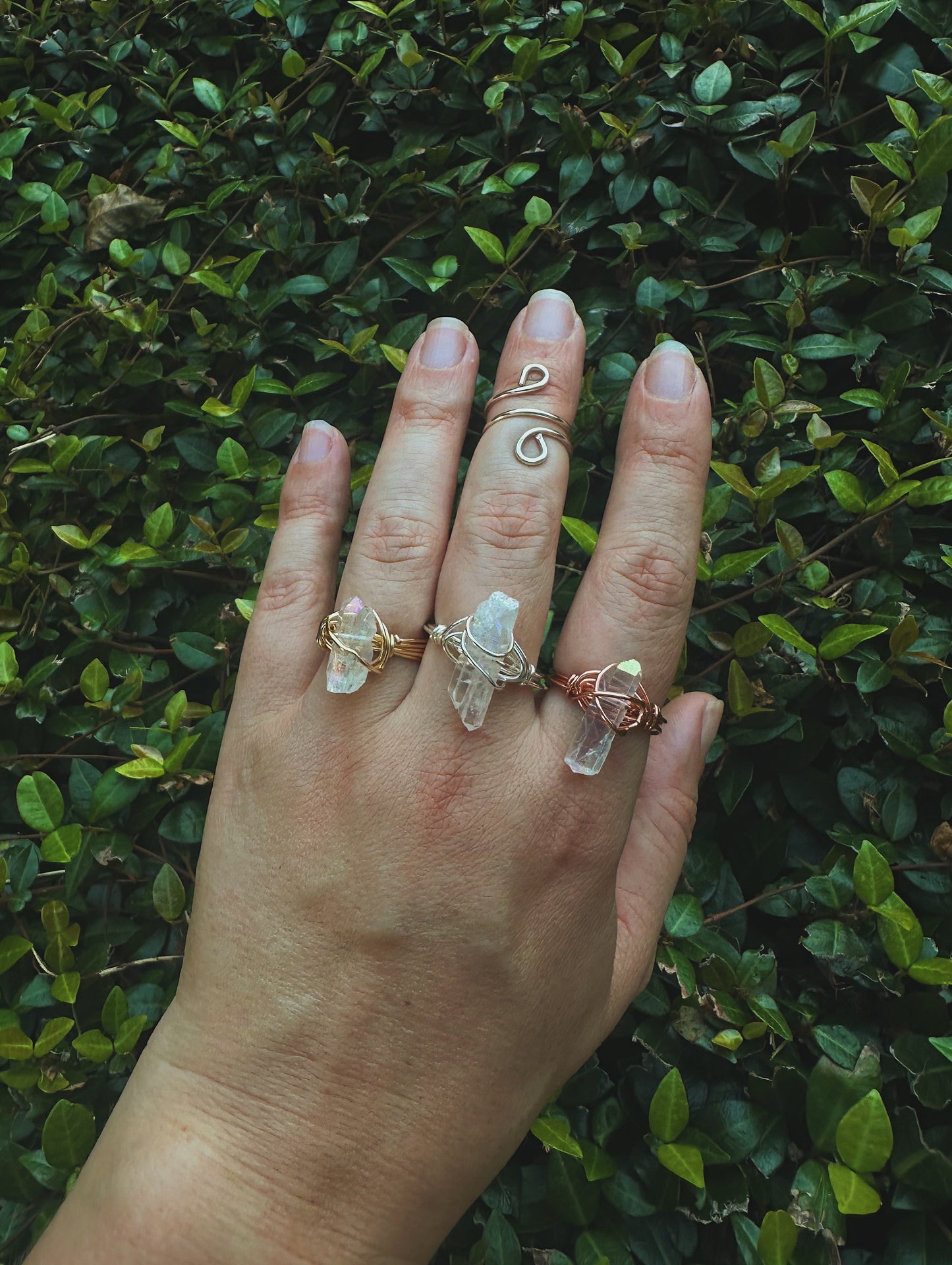 Angel Aura Quartz Ring