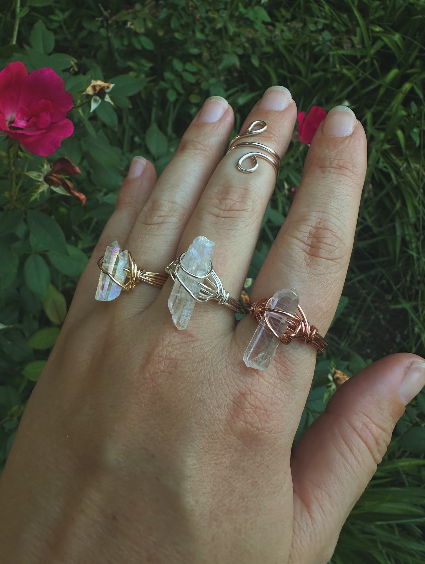 Angel Aura Quartz Ring