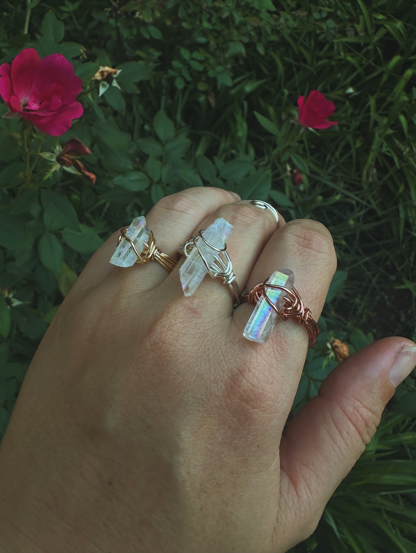 Angel Aura Quartz Ring