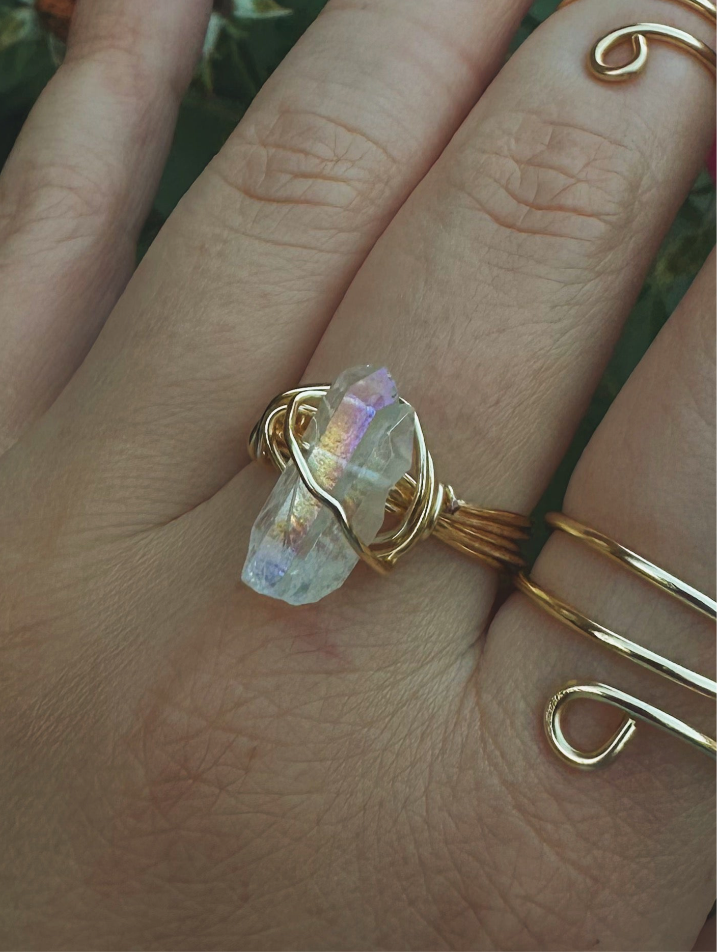 Angel Aura Quartz Ring