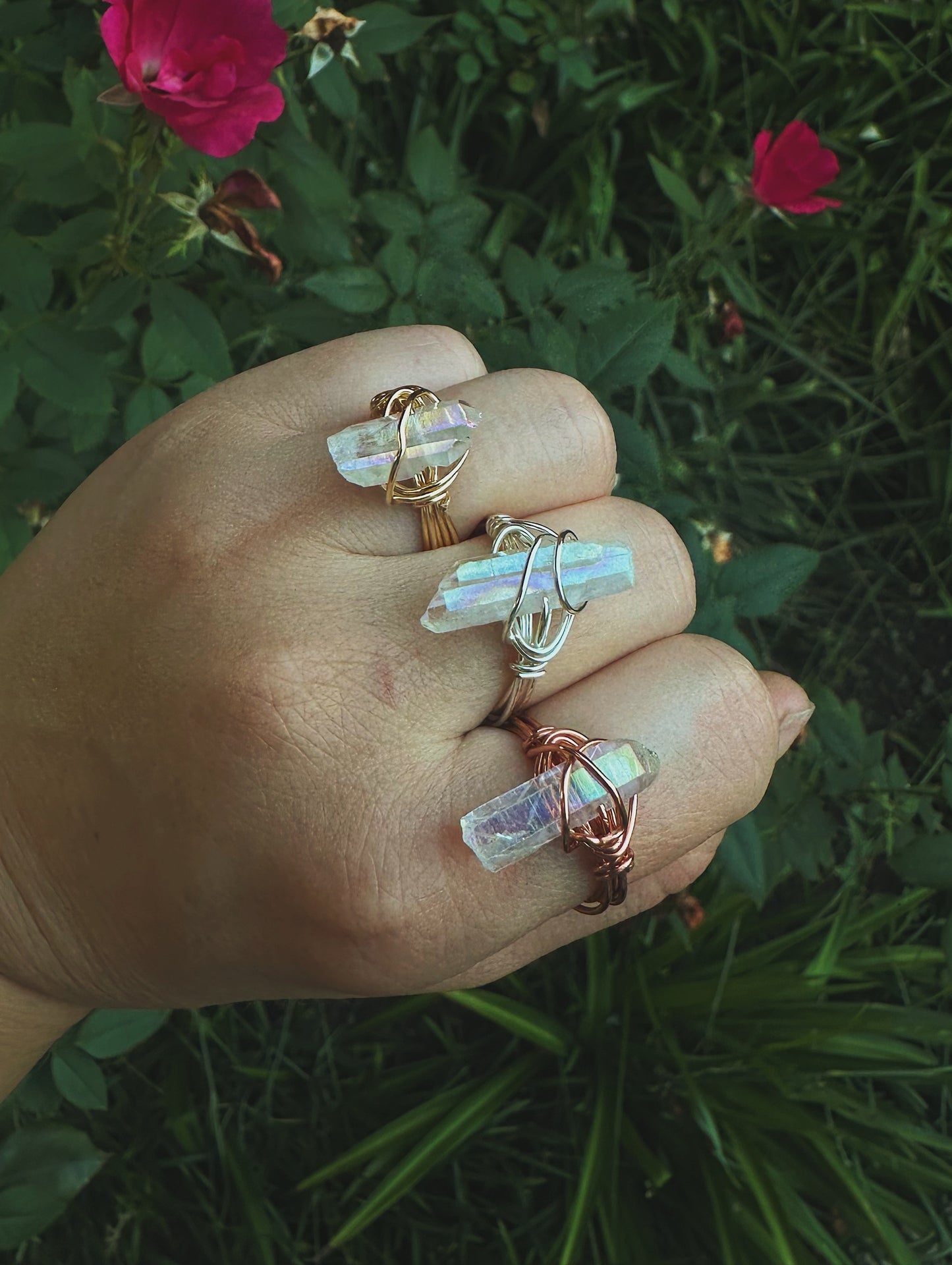 Angel Aura Quartz Ring