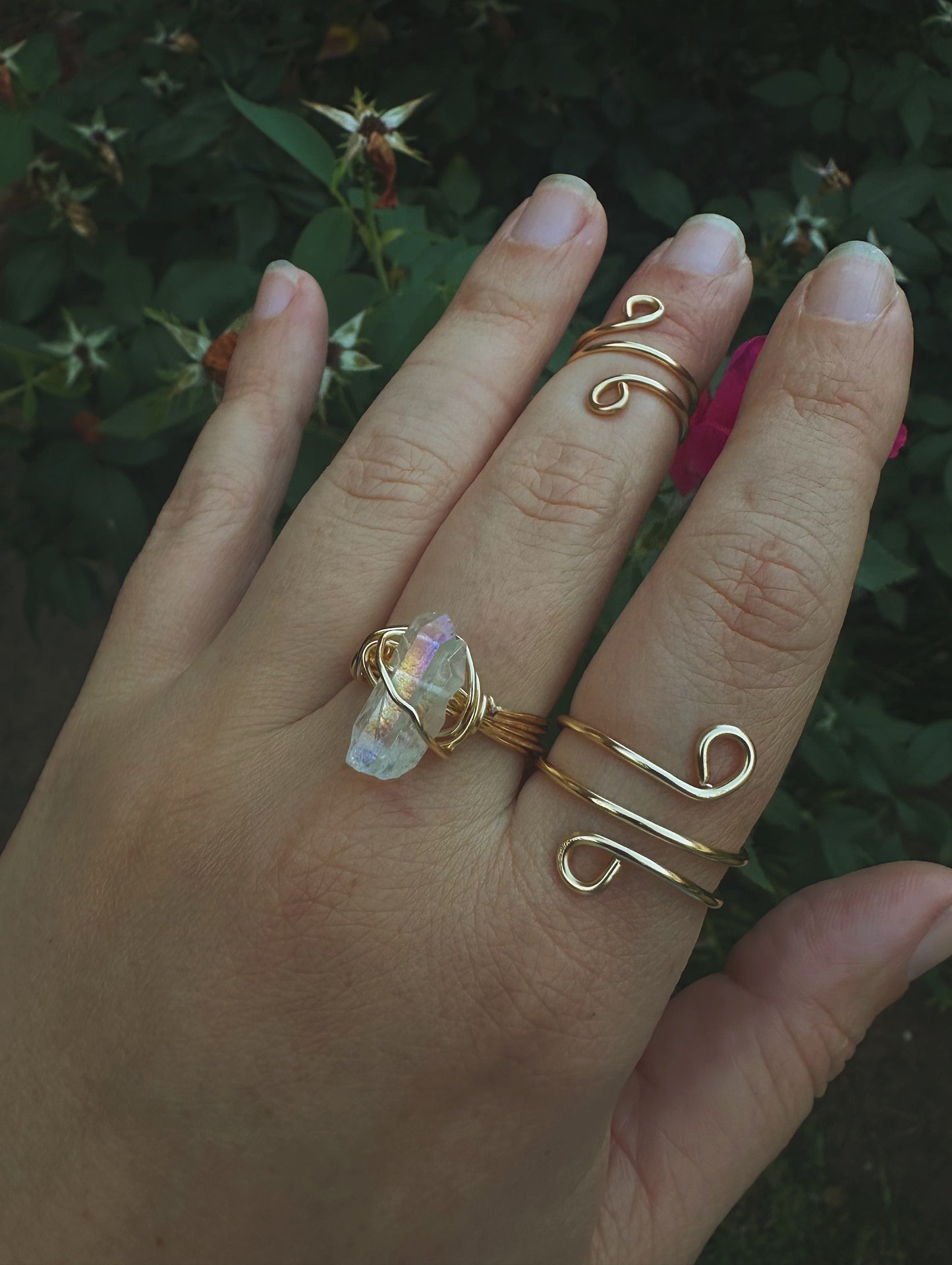 Angel Aura Quartz Ring
