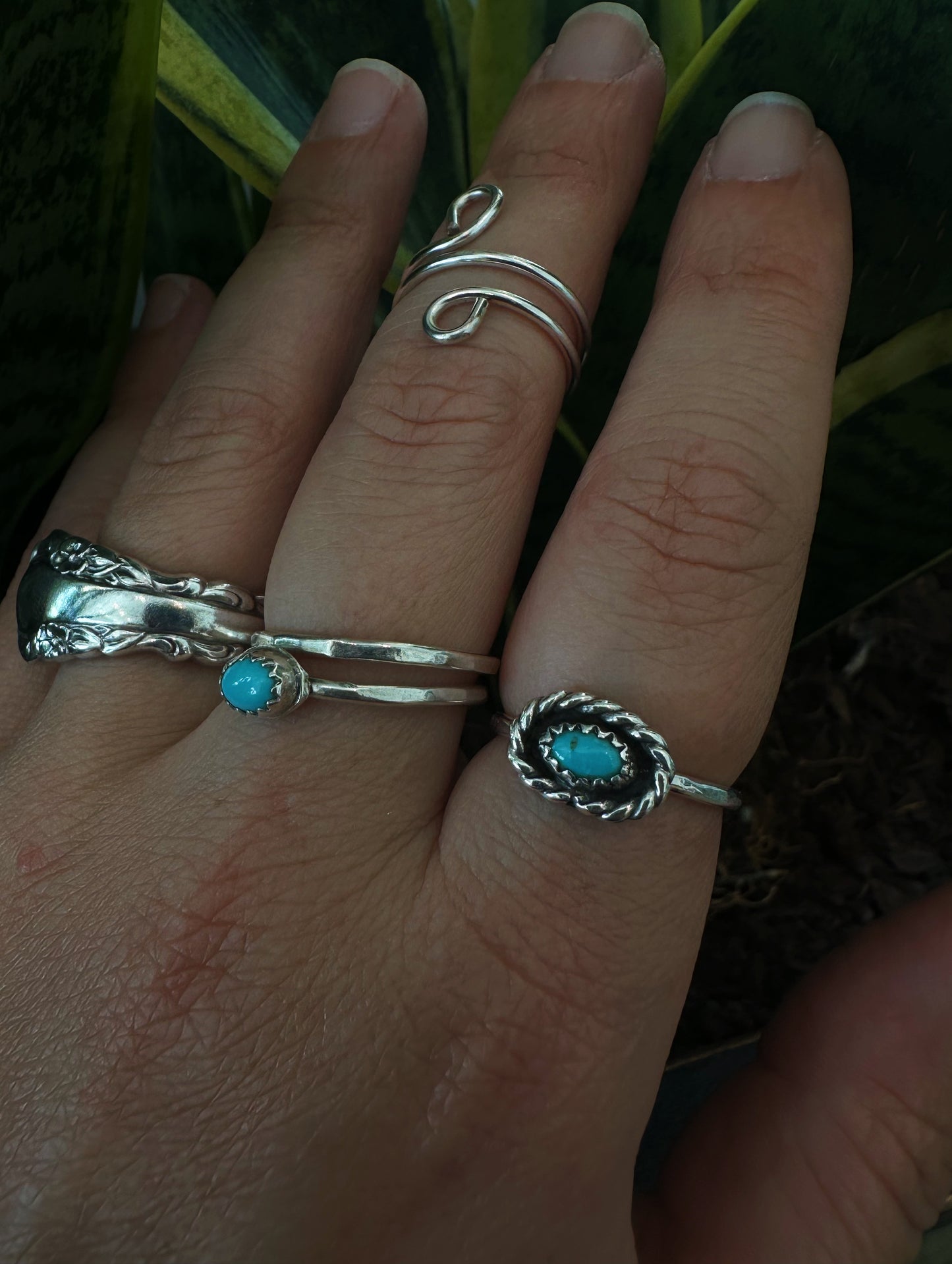 Turquoise Traveler Ring - Argentium Silver