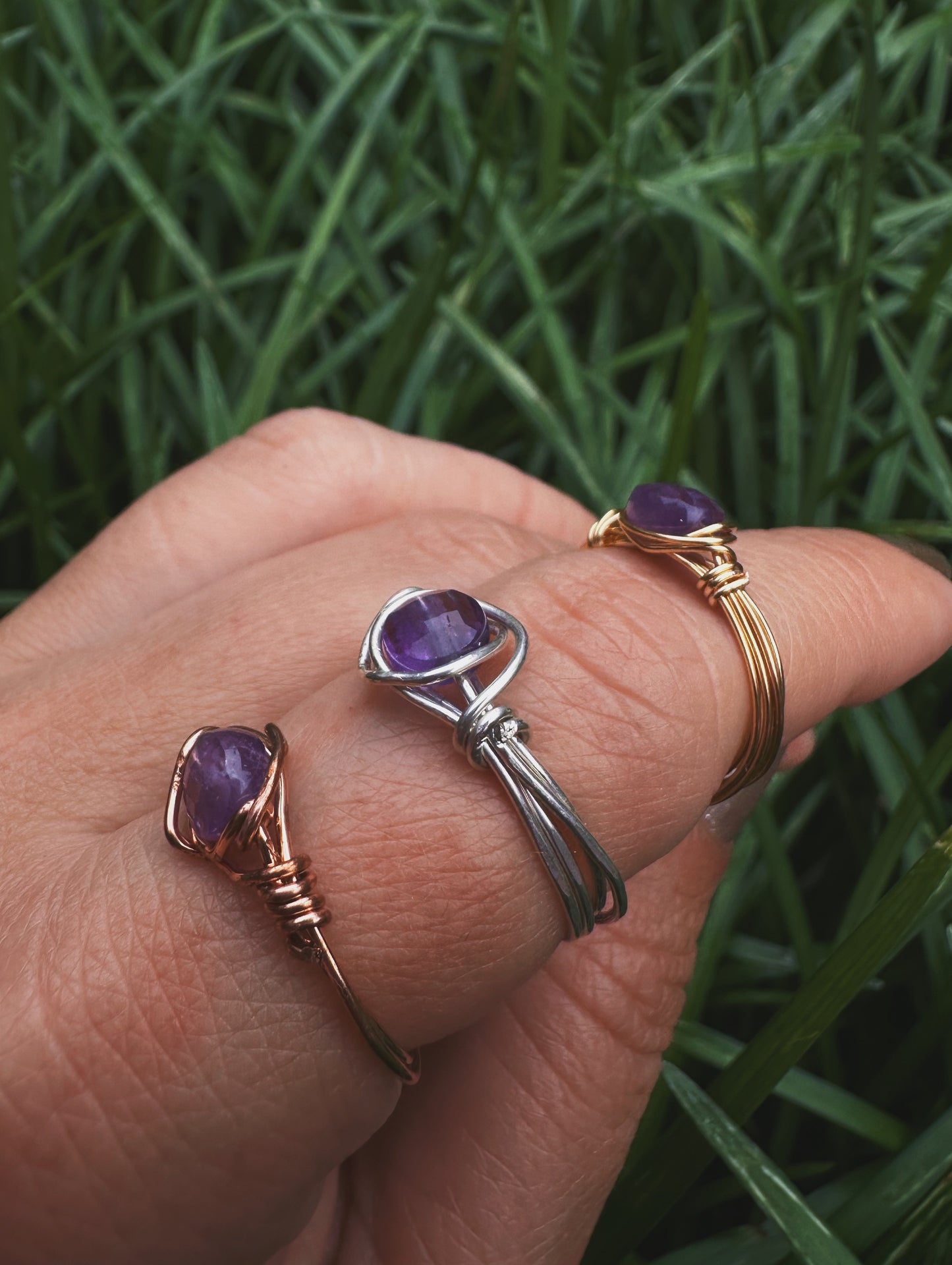 Amethyst Aura Ring