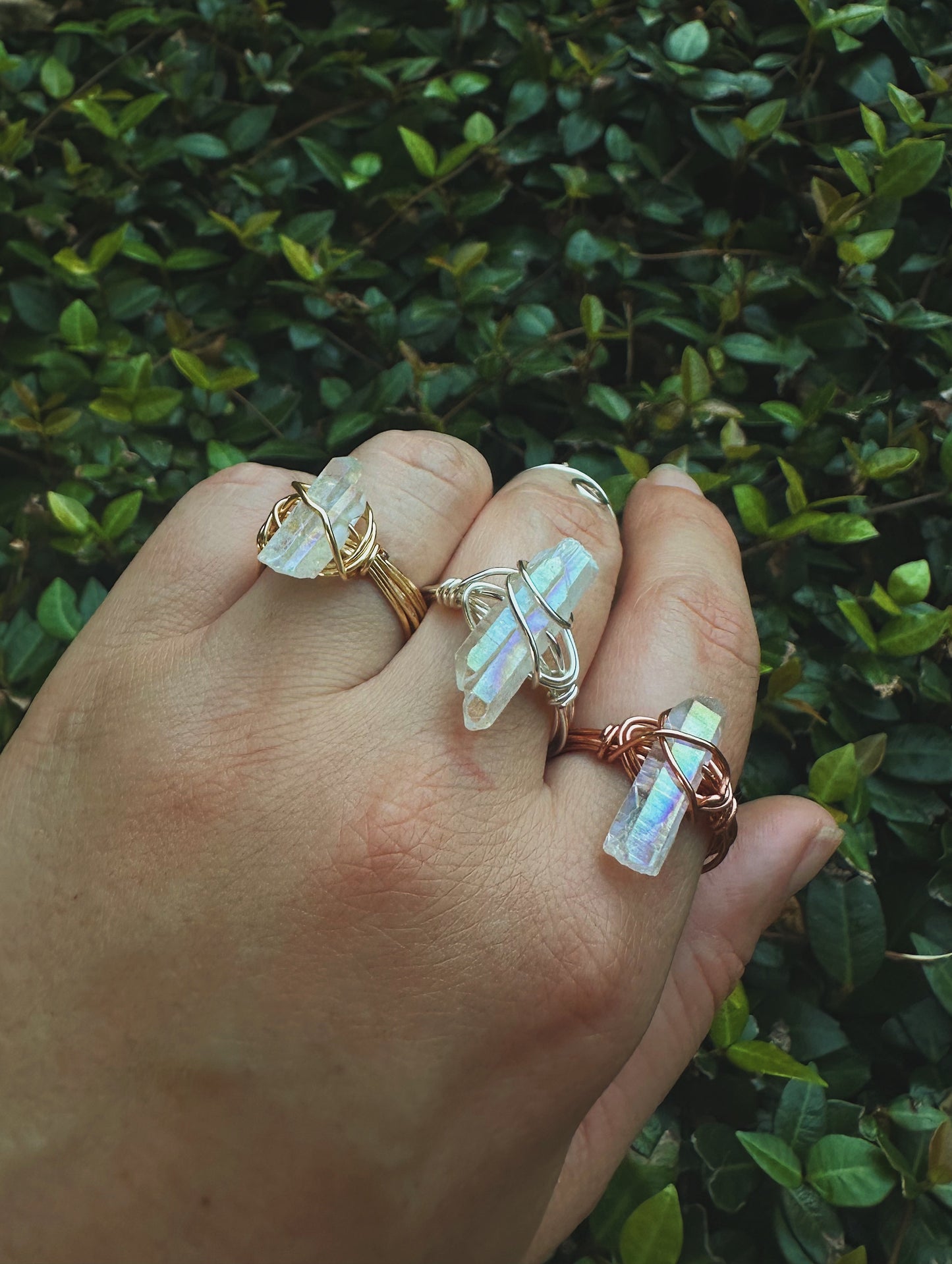 Angel Aura Quartz Ring