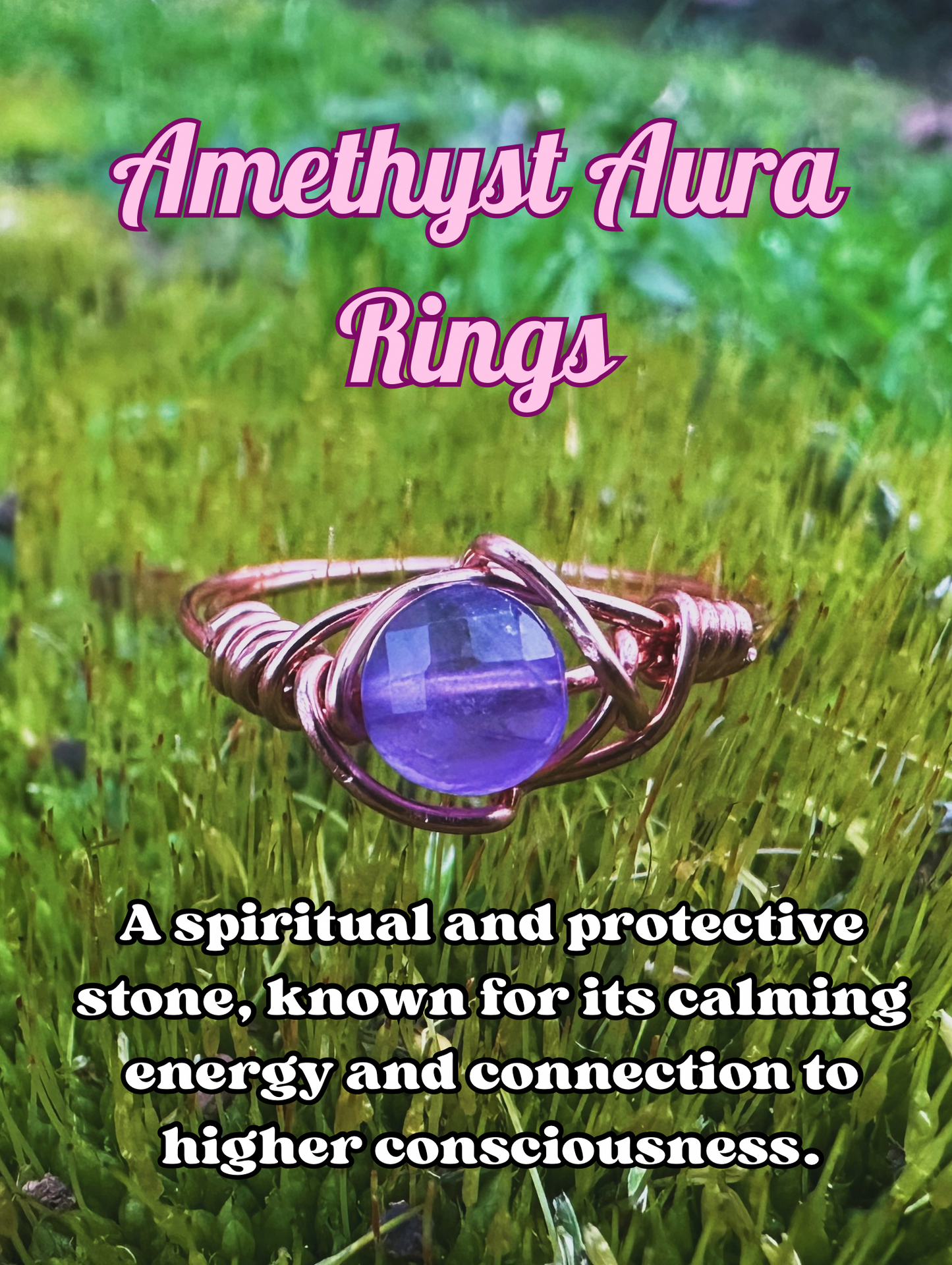 Amethyst Aura Ring