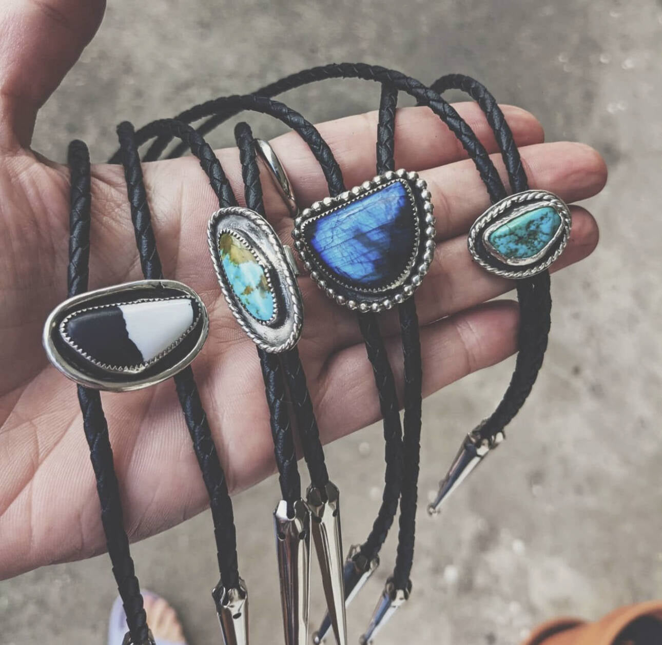 Silver Bolo Ties