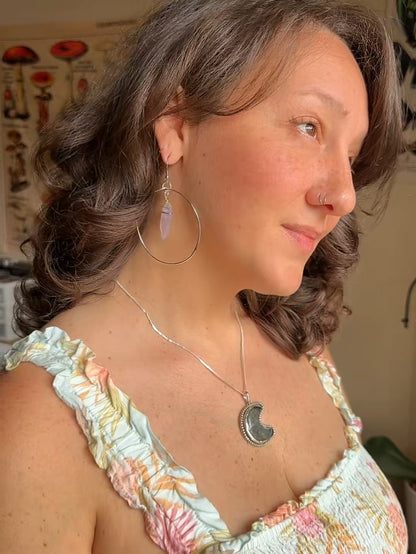 Mystic Labradorite Crescent
