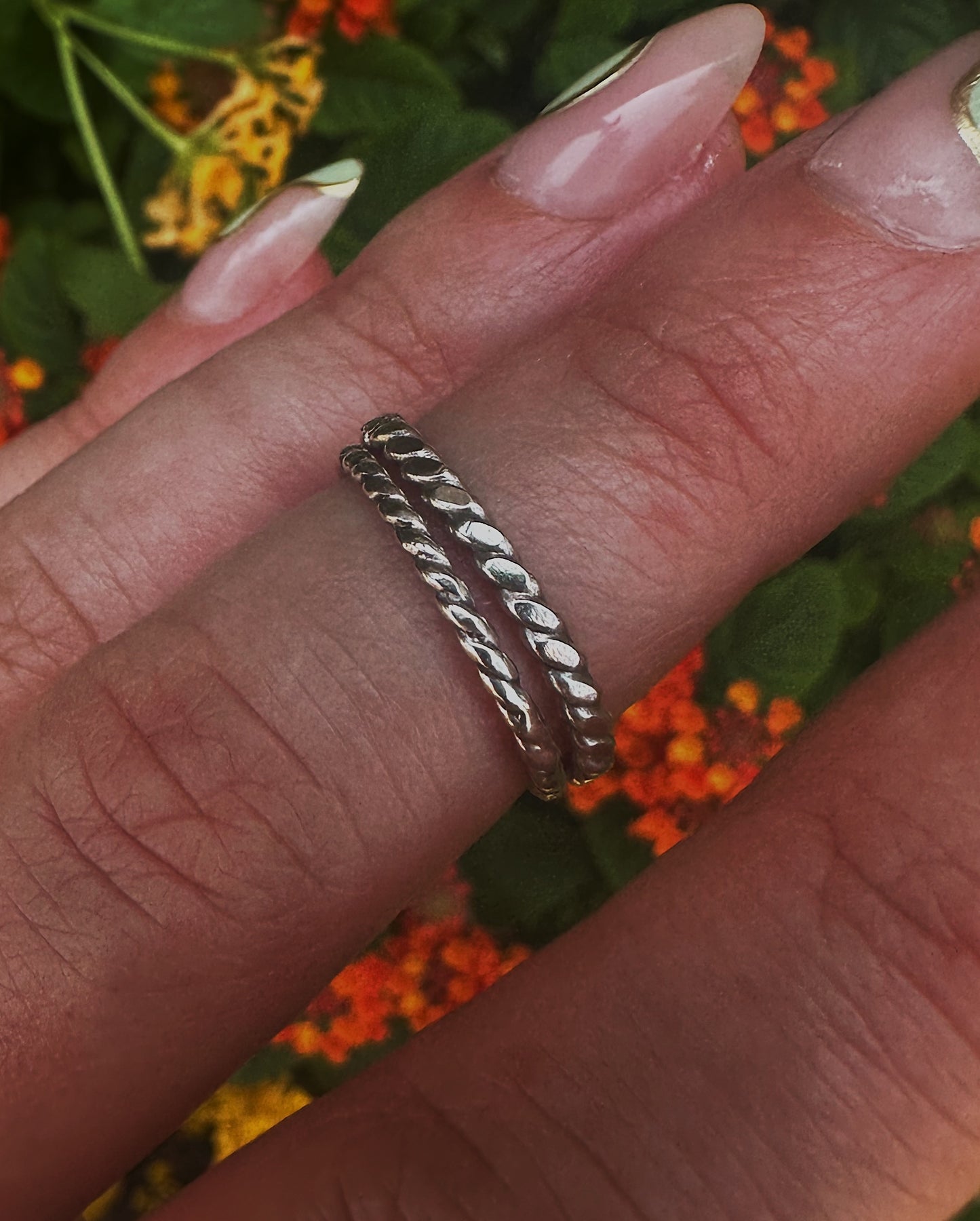 Twist Silver Stacker Ring | Subtle Statement