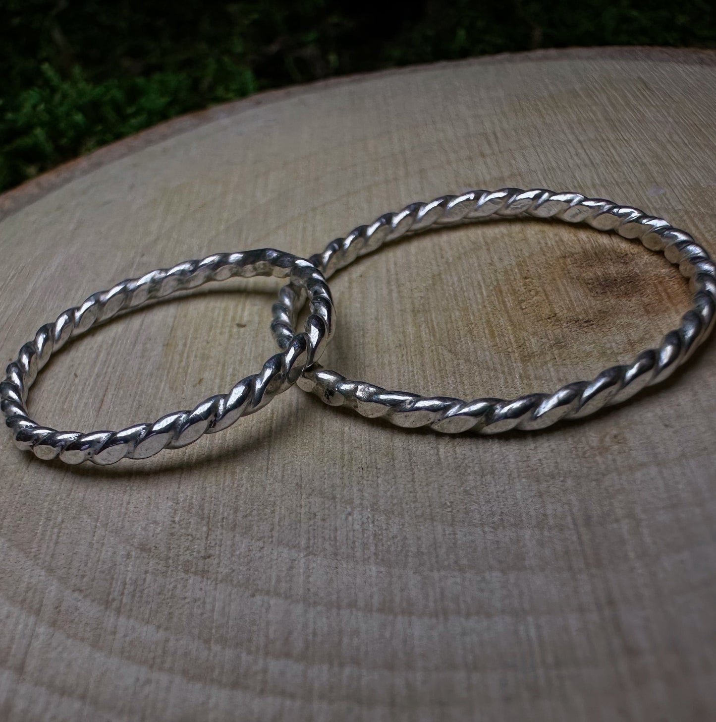 Twist Silver Stacker Ring | Subtle Statement