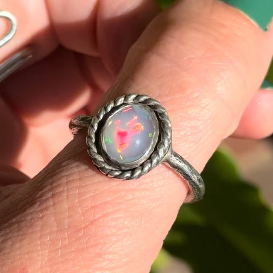Enchanted Opal Willow Ring