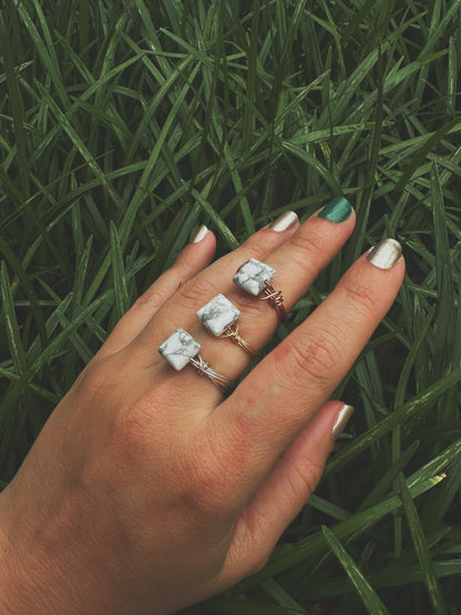 Howlite Harmony Ring