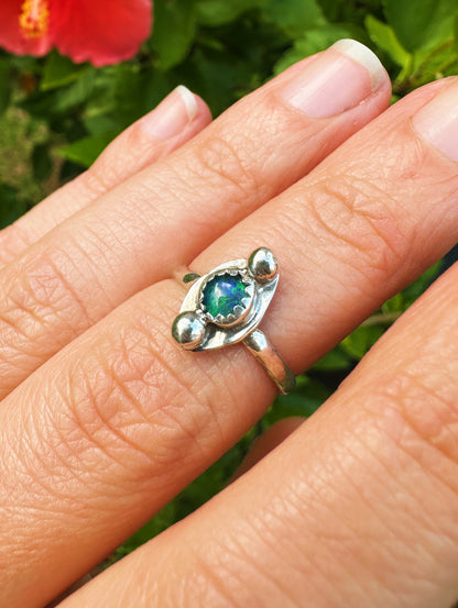 Australian Opal Earth Ring