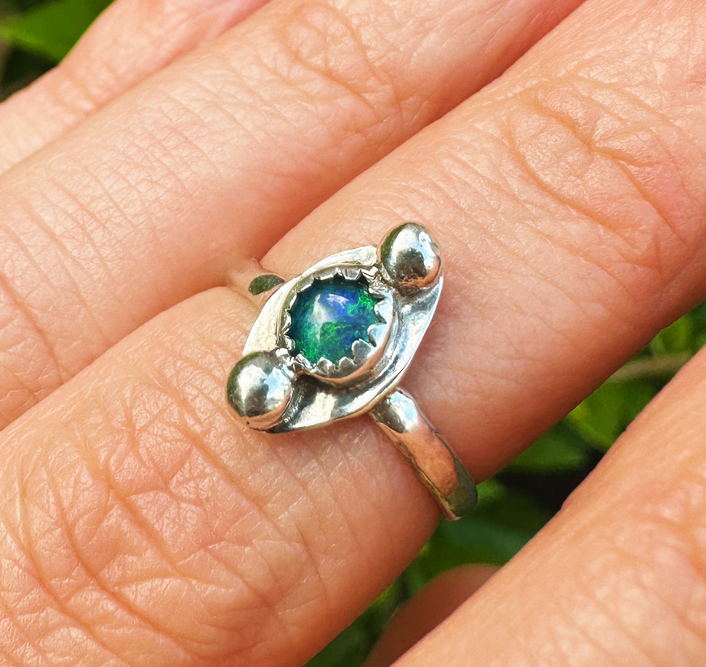 Australian Opal Earth Ring - Made To Order