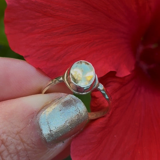 Citrine Silver Ring - Size 7.5