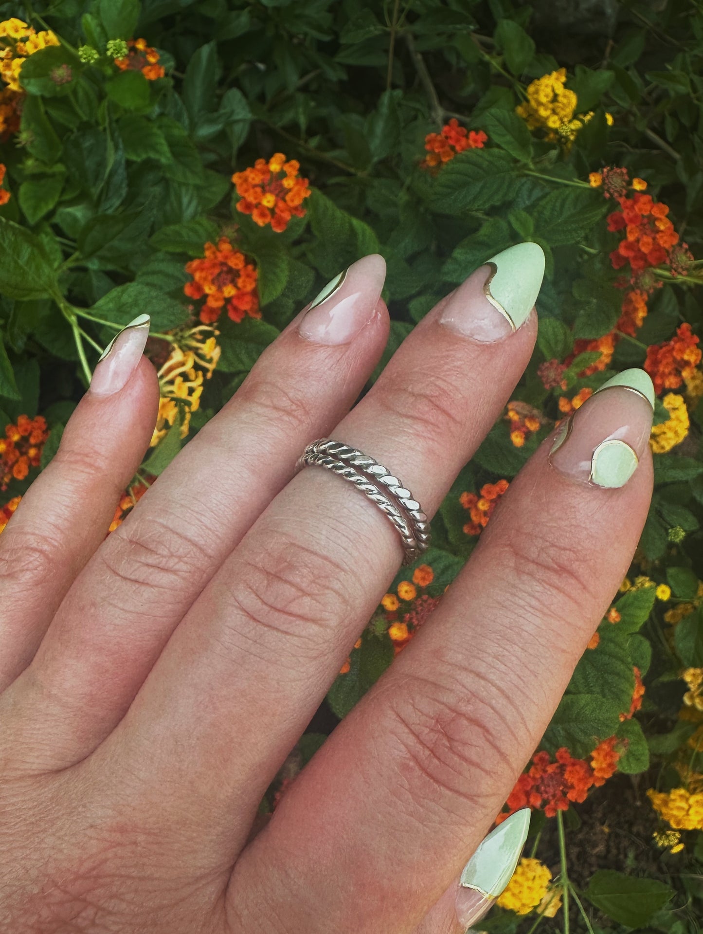 Twist Silver Stacker