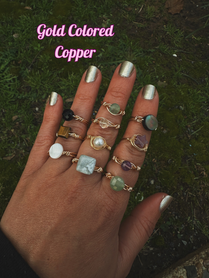 Howlite Harmony Ring