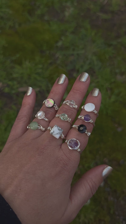 Howlite Harmony Ring