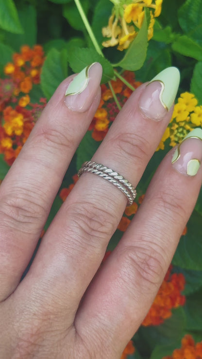 Twist Silver Stacker