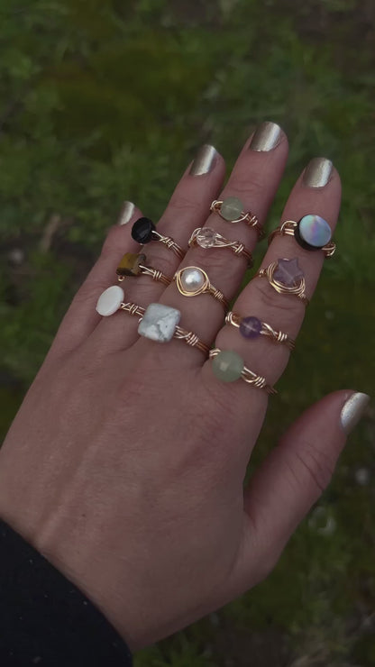 Howlite Harmony Ring